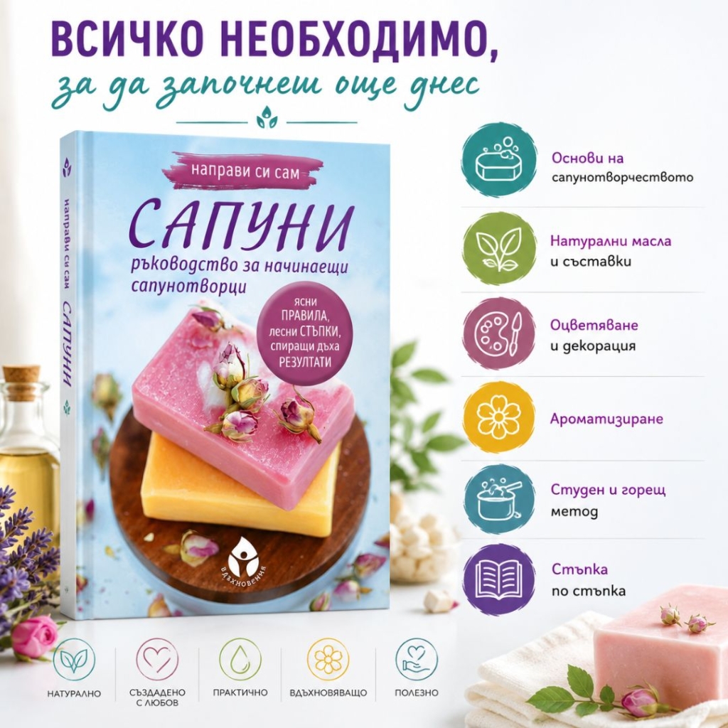 Направи си сам сапуни какво ще откриеш вътре
