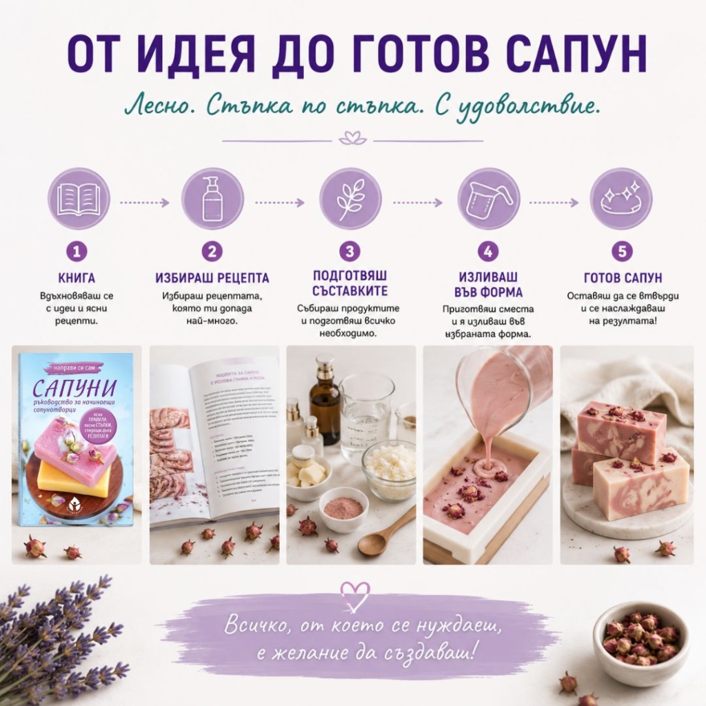 Направи си сам сапуни - стъпка по стъпка